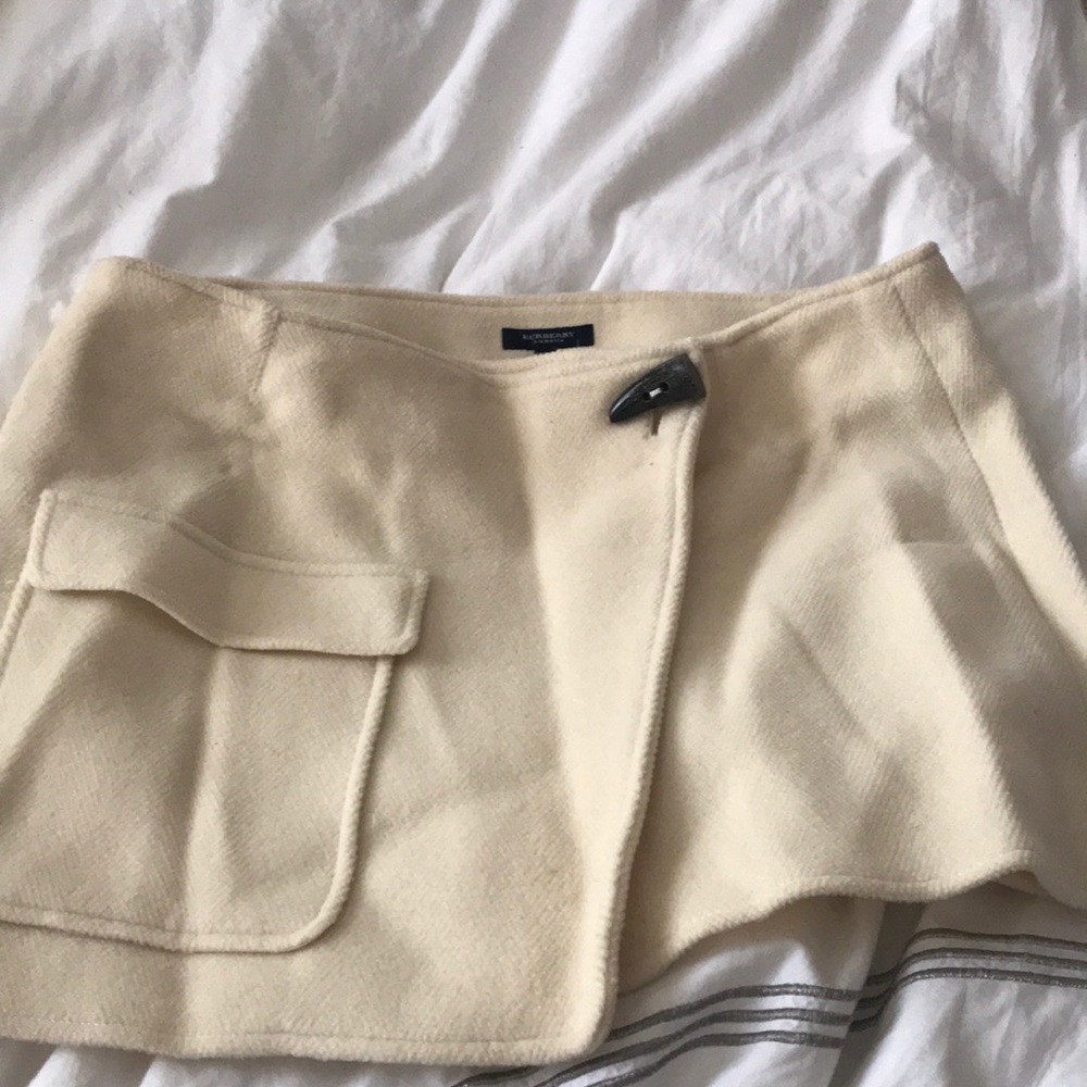 Burberry Winter White Wool Mini